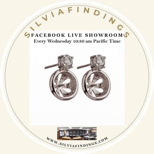 SilviaFindings Facebook LIVE Showroom EPISODE 52 Showcases Earrings Settings