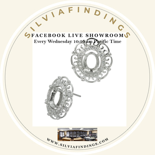 SilviaFindings Facebook LIVE Showroom EPISODE 54 Showcases Earrings Settings