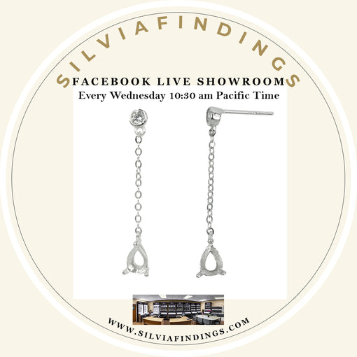SilviaFindings Facebook LIVE Showroom EPISODE 57 Showcases Earrings Settings