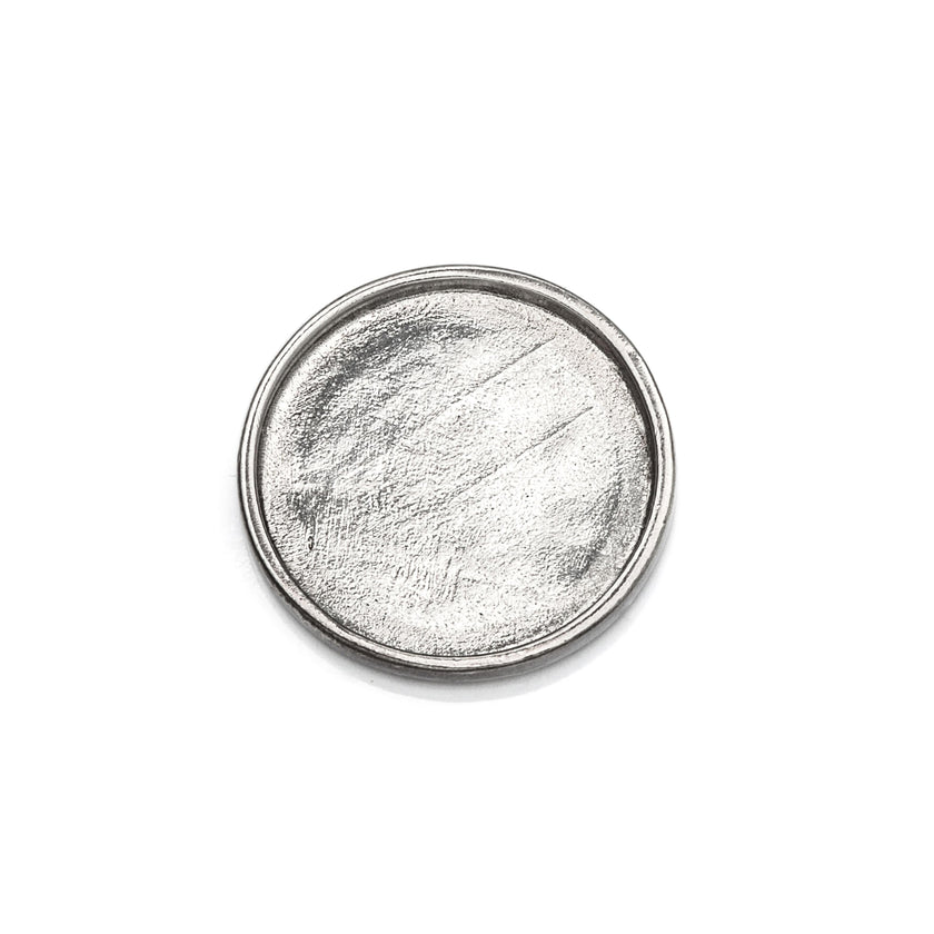 Round Multi-Purpose Jeweler Setting Pendant with Round Bezel Mounting in Sterling Silver - Various Sizes