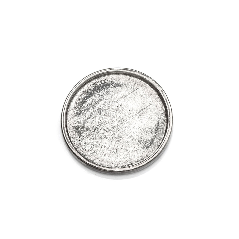 Round Multi-Purpose Jeweler Setting Pendant with Round Bezel Mounting in Sterling Silver - Various Sizes