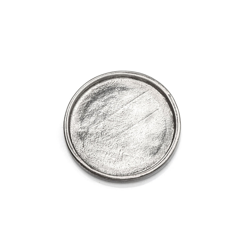 Round Multi-Purpose Jeweler Setting Pendant with Round Bezel Mounting in Sterling Silver - Various Sizes