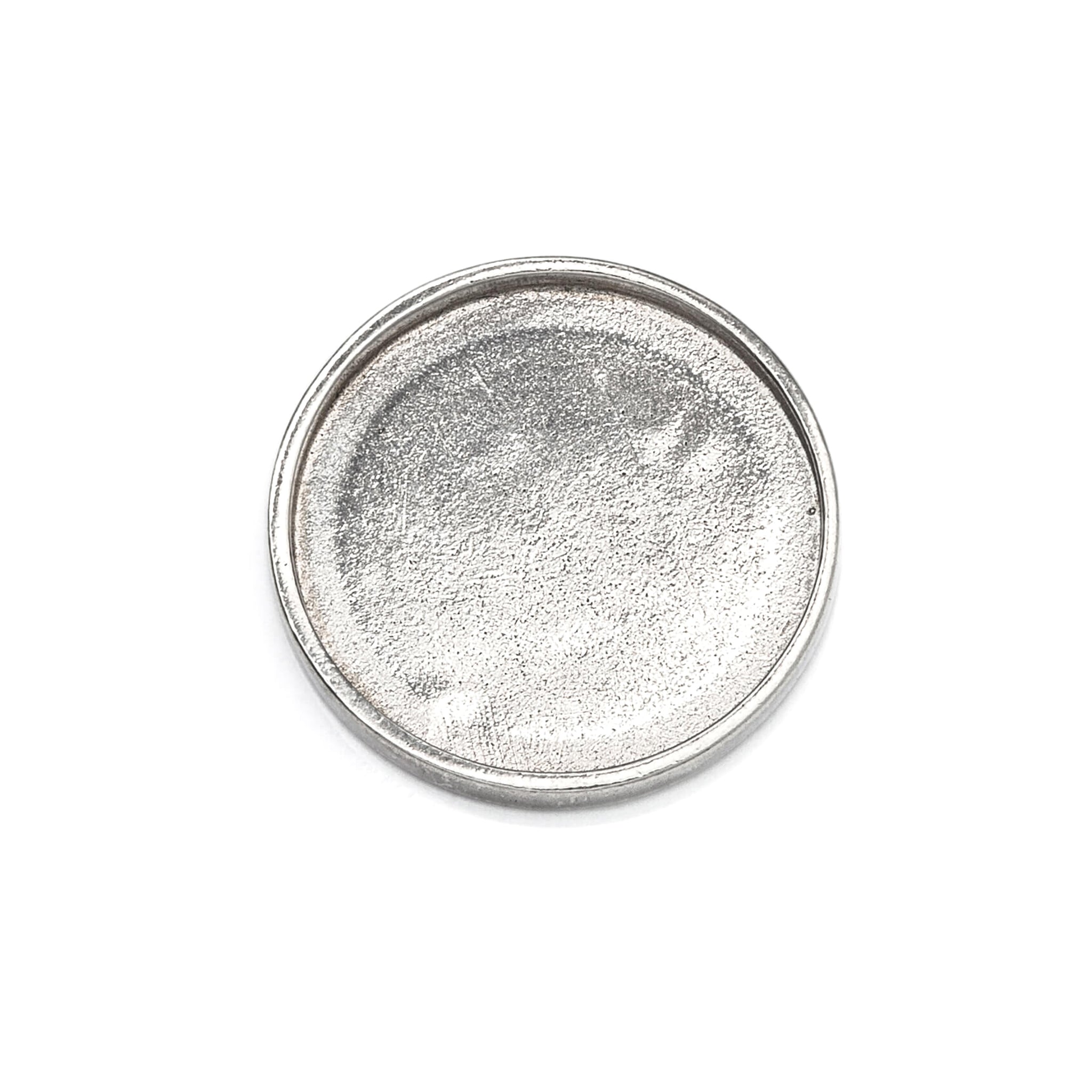 Round Multi-Purpose Jeweler Setting Pendant with Round Bezel Mounting in Sterling Silver - Various Sizes