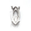 Marquise Multi-Purpose Jeweler Setting Pendant with Marquise Basket Mounting in Sterling Silver - Various Sizes