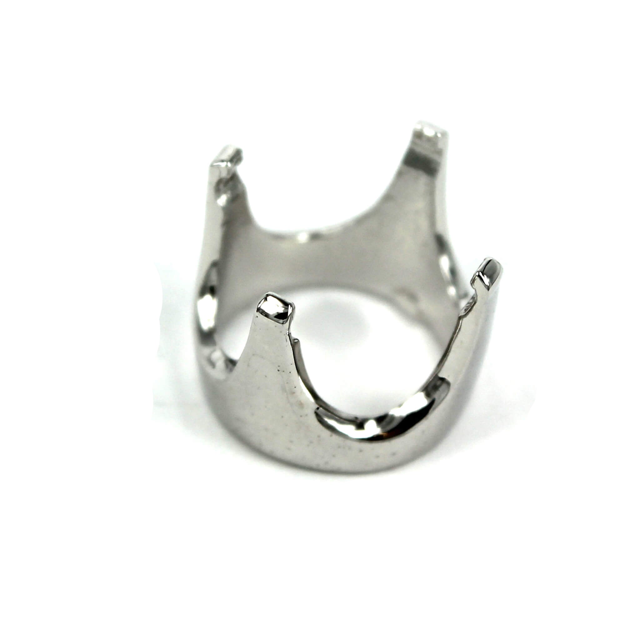 Round Multi-Purpose Jeweler Setting Pendant with Round Basket Mounting in Sterling Silver - Various Sizes