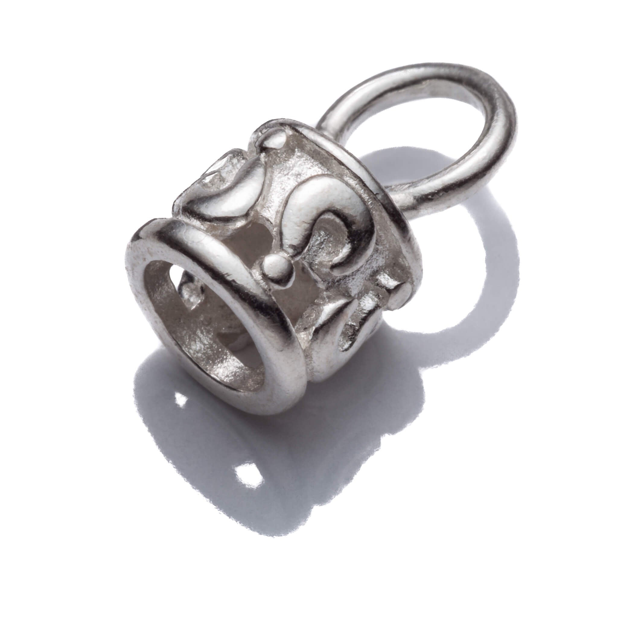 End Cap with Loop in Sterling Silver