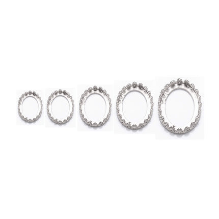 Dolly Multi-Purpose Jeweller Setting Pendant with Oval Bezel Mounting in Sterling Silver
