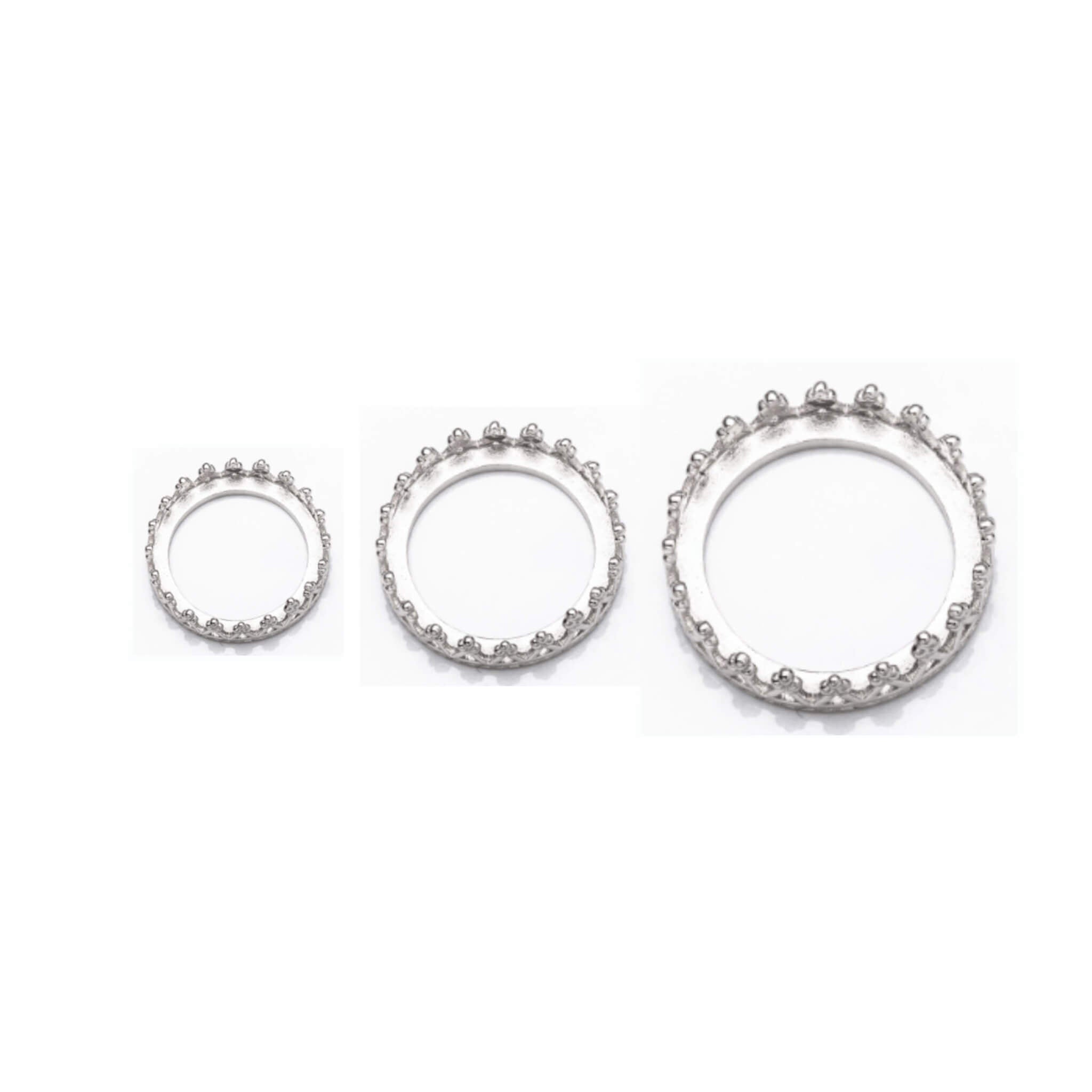 Dolly Multi-Purpose Jeweller Setting Pendant with Round Bezel Mounting in Sterling Silver