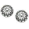 Bali-Style Bead Cap in Sterling Silver 17mm