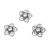 Flower Twisty-Wire Petals Bead Cap in Sterling Silver 11mm