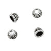 Bali-Style Twisty Wire Bead Cap in Sterling Silver 6mm