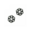Domed Flower Bead Cap in Sterling Silver 9.5mm
