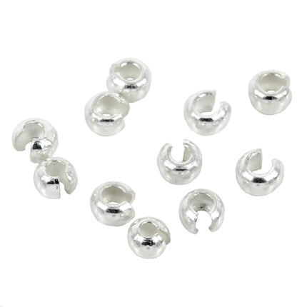 Crimp Covers in Sterling Silver