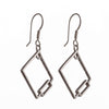 Ear Wires with Earring Components in Sterling Silver 40x22x 2mm