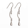 Ear Wires with Earring Components, Chain, and Cup and Peg in Sterling Silver
