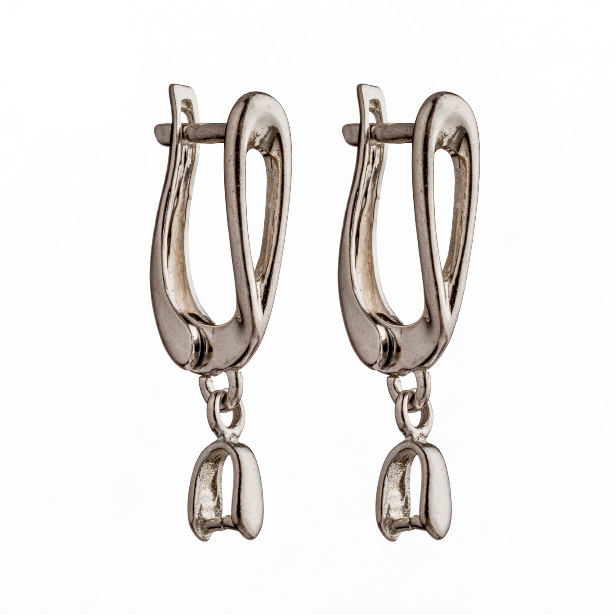Lever Backs with Pinch Bail Mounting in Sterling Silver