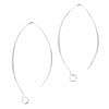 Marquise Earwires in Sterling Silver 40x15mm