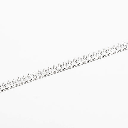 Single-Sided Gallery Bezel Wire in Sterling Silver 5.6x0.66mm