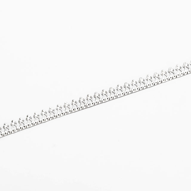 Single-Sided Gallery Bezel Wire in Sterling Silver 5.6x0.66mm