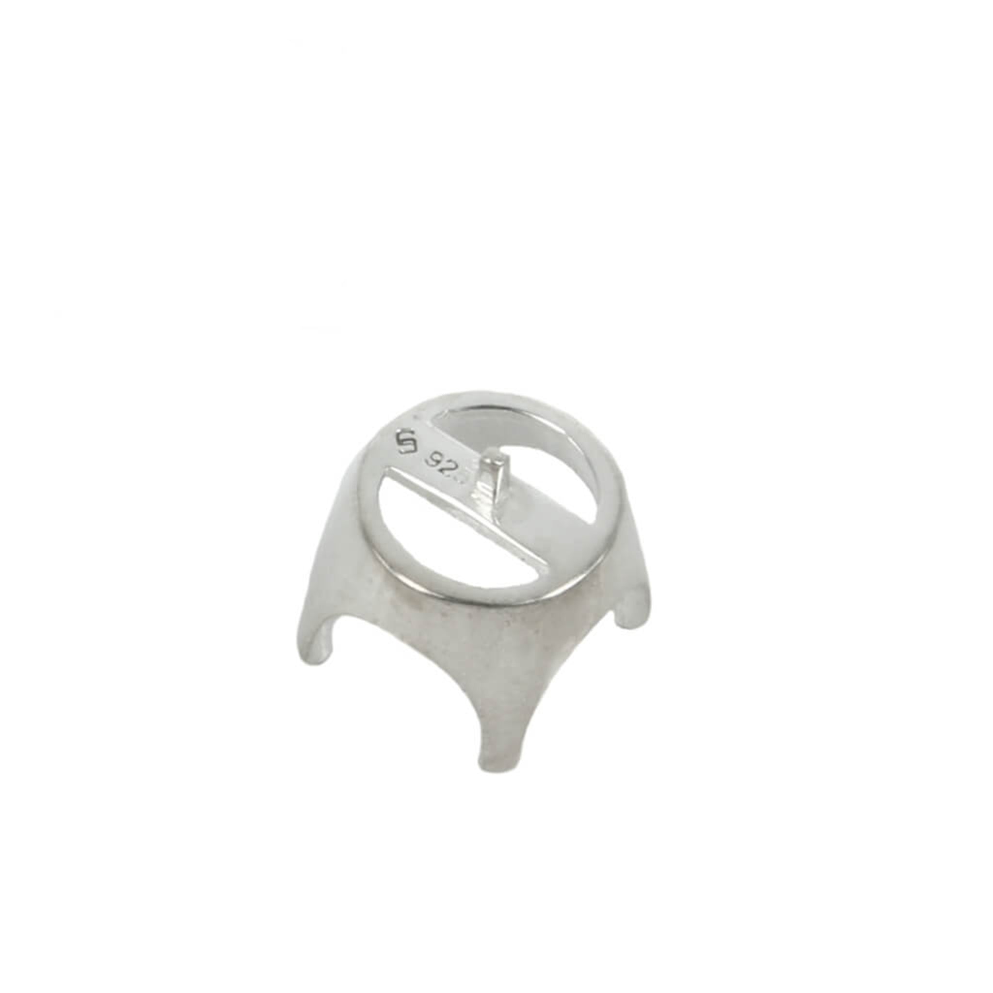 Jeweller Ring Peg Setting Crown Style Four-Prong Round