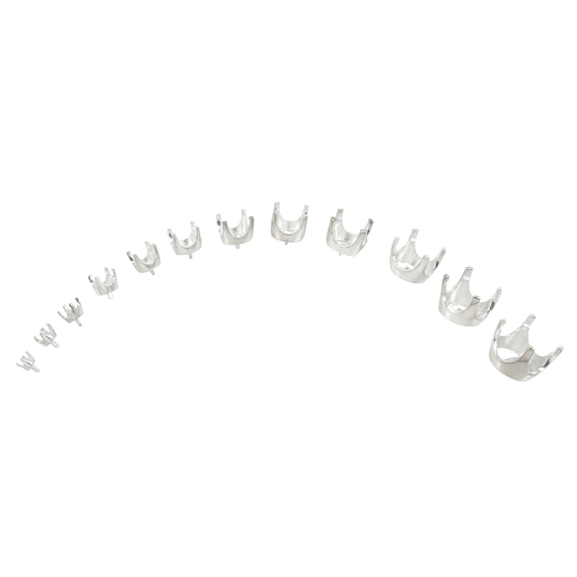 Jeweller Ring Peg Setting Crown Style Four-Prong Round
