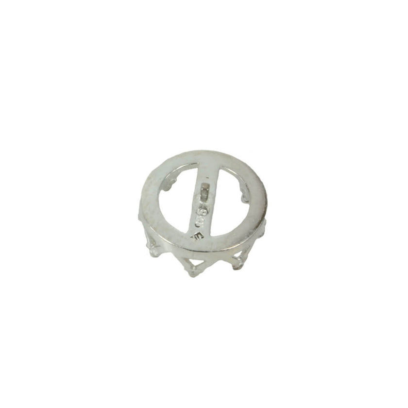 Jeweller Ring Peg Setting Gallery Style Round Bezel
