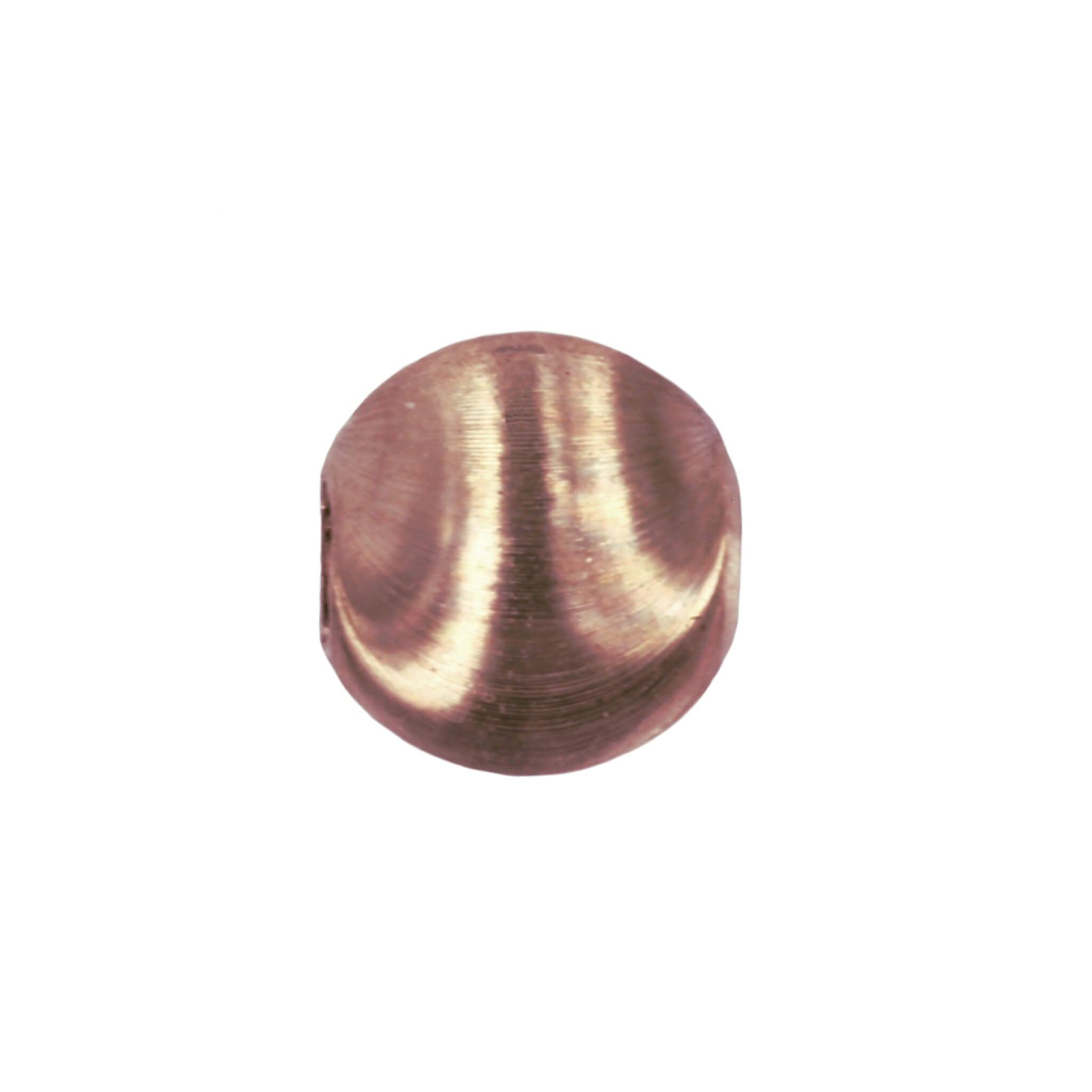 18Kt Gold 5mm Bead with Laser-Etched Patterned Surface