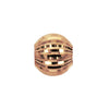 18Kt Gold 6mm Bead with Laser-Etched Patterned Surface