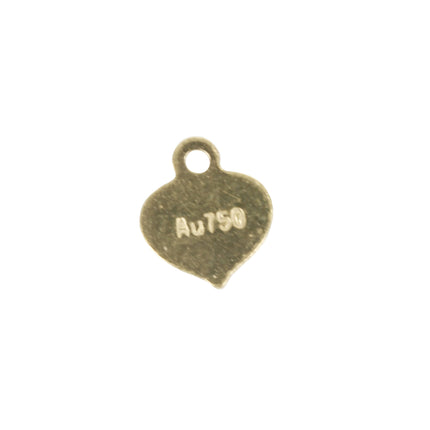18Kt Gold Jewelry Tag Component Stamped