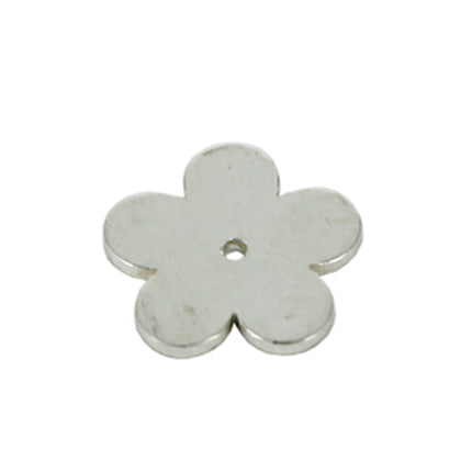 Floral Charm in Sterling Silver 9.8x9.8x0.78mm