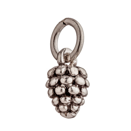 Strawberry Charm in Antique Sterling Silver 5.8x5.8x13.8mm