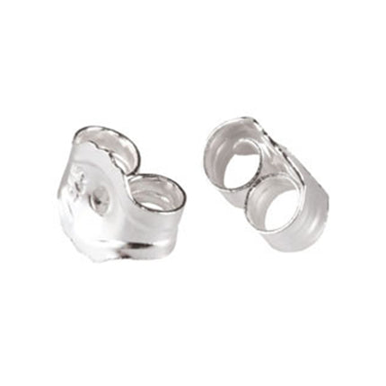 Ear Nuts/Ear Backs in Sterling Silver 4.5x0.20mm thick