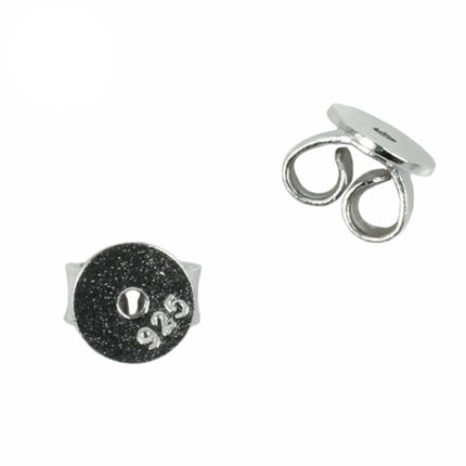 Scroll Backs in Sterling Silver with 5mm Pad