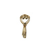 14Kt Gold ScrollHeart Pinch Bail with Open Frame Bail 14x6mm