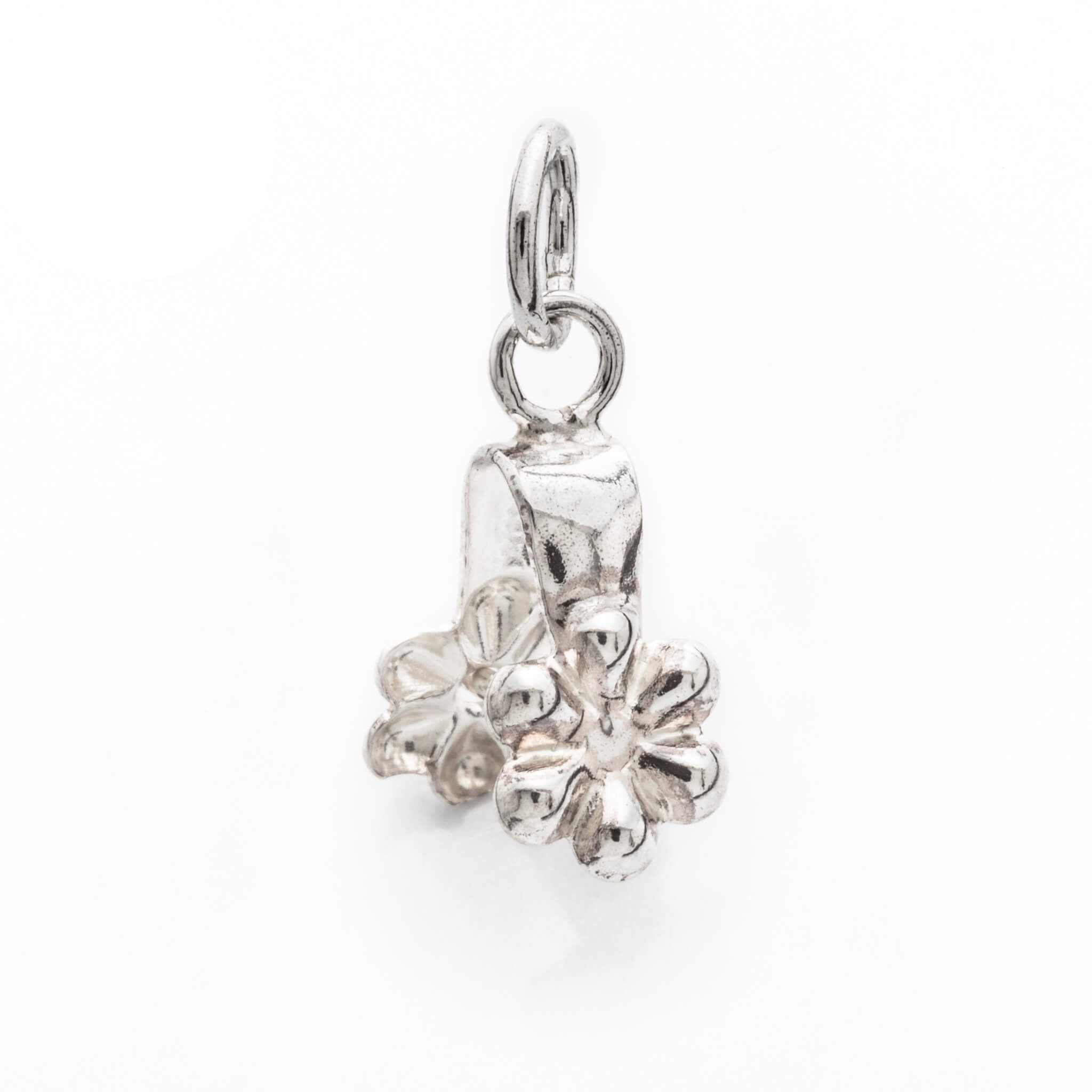 Curved Pinch Bail in Sterling Silver 16.5x5.5mm