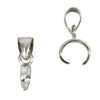 Tapered Pinch Bail in Sterling Silver 3.5x13mm