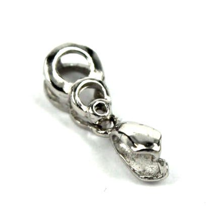 Circles Pinch Bail in Sterling Silver 18.1x6.2x4.4mm