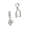Star & Heart Pinch Bail in Sterling Silver 7x19mm