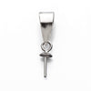 Bail with Cup & Peg Pearl Mounting in Sterling Silver - Various sizes