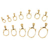 Oval Shallow Basket Cabochon Pendant Setting in 14K Yellow Gold - Various sizes