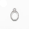Pendant with Oval Bezel Mounting in Sterling Silver 5x7mm