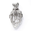 Strawberry Pendant with Peg Bezel Mounting in Sterling Silver 7mm