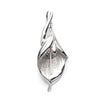 Cala Lily Flower Pendant with Fluted Peg Mounting in Sterling Silver 5mm