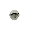 Angular Oval Bead in Sterling Silver 14.27x15.80mm