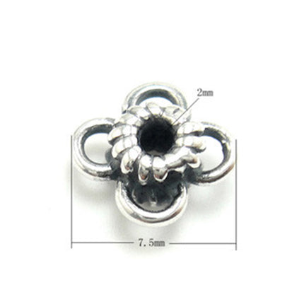 Ringlet Spacer Bead in Antique Sterling Silver 7.3x7.3x4.1mm