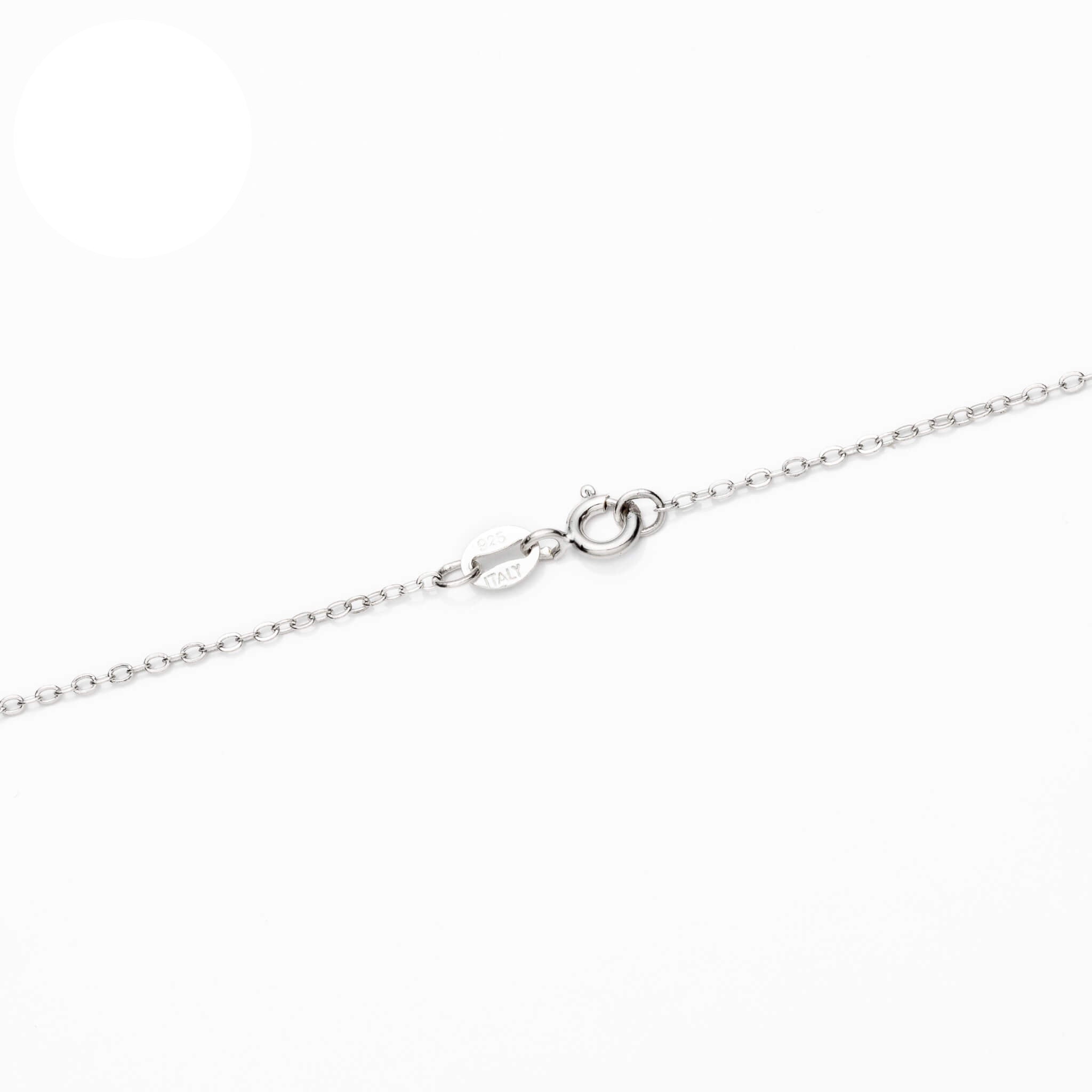 Sterling Silver Flat Link Cable Chain Necklace 1.3mm 16