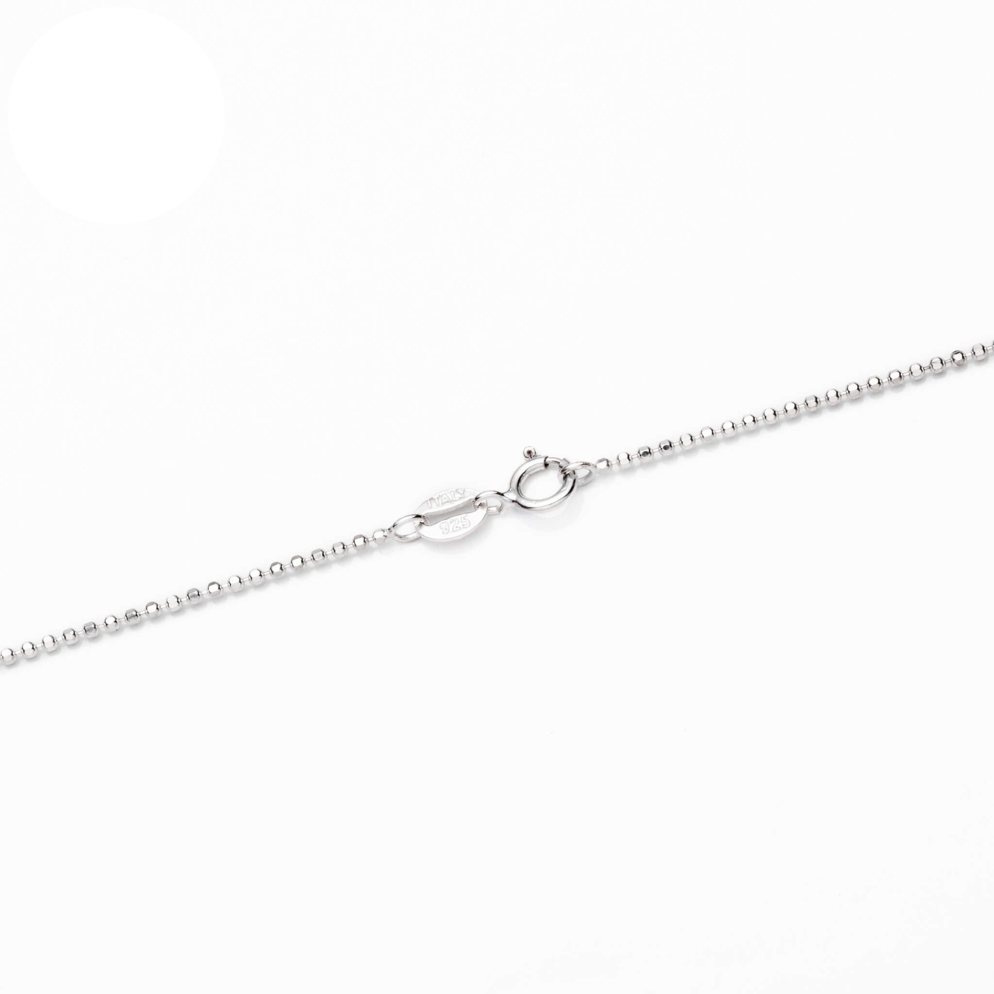 Sterling Silver Ball/Bead Chain Necklace 1.1mm 16