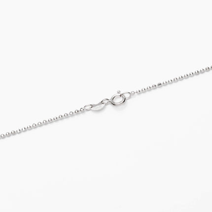 Sterling Silver Ball/Bead Chain Necklace 1.5mm 16