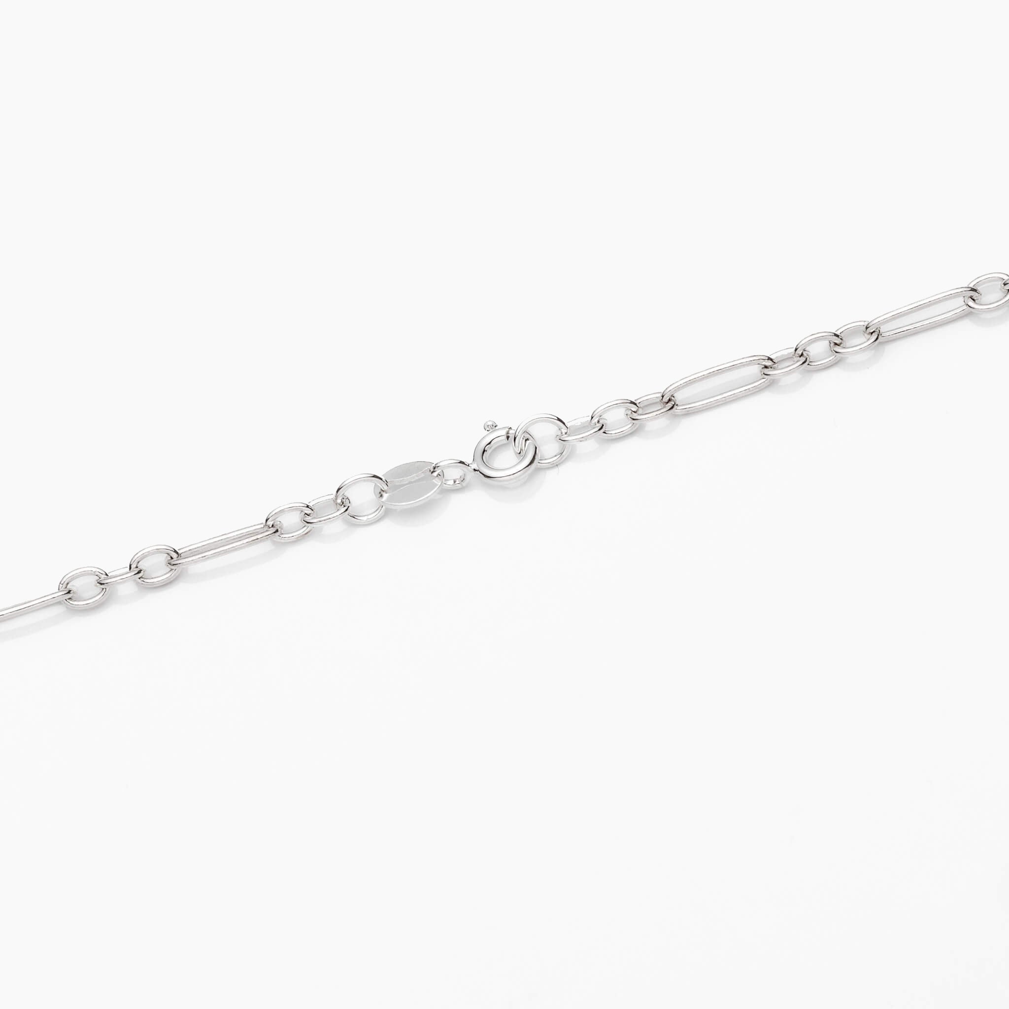 Sterling Silver Figaro Chain Necklace 3.2mm 16