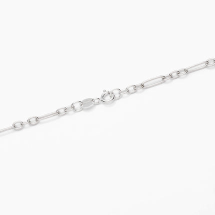 Sterling Silver Figaro Chain Necklace 3.2mm 16